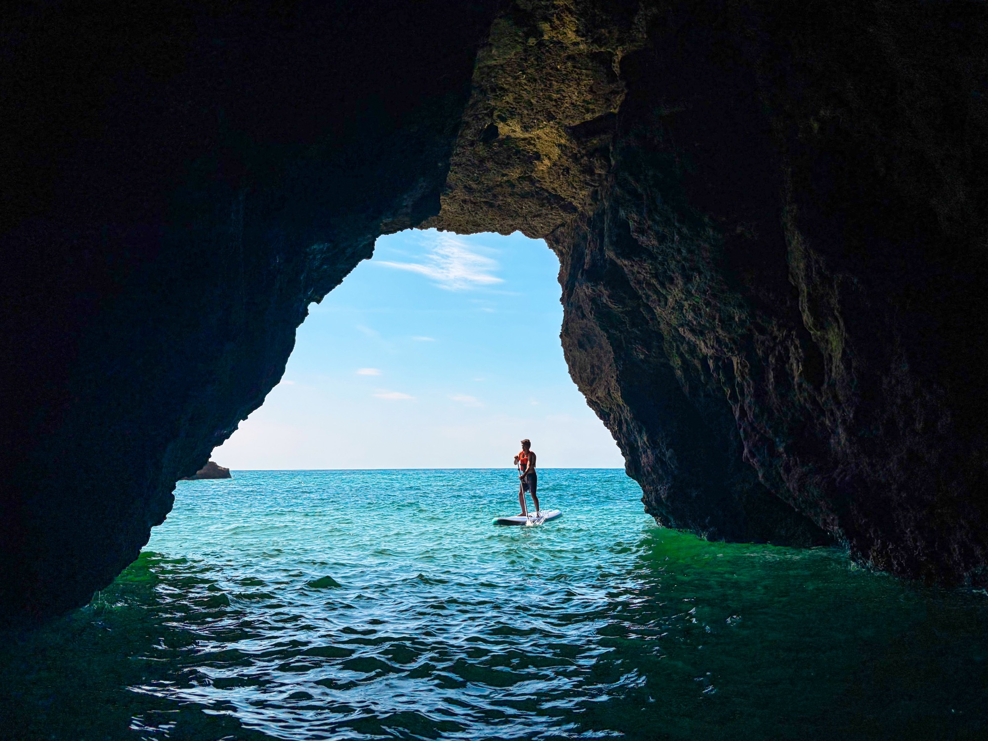 Sea cave SUP Algarve