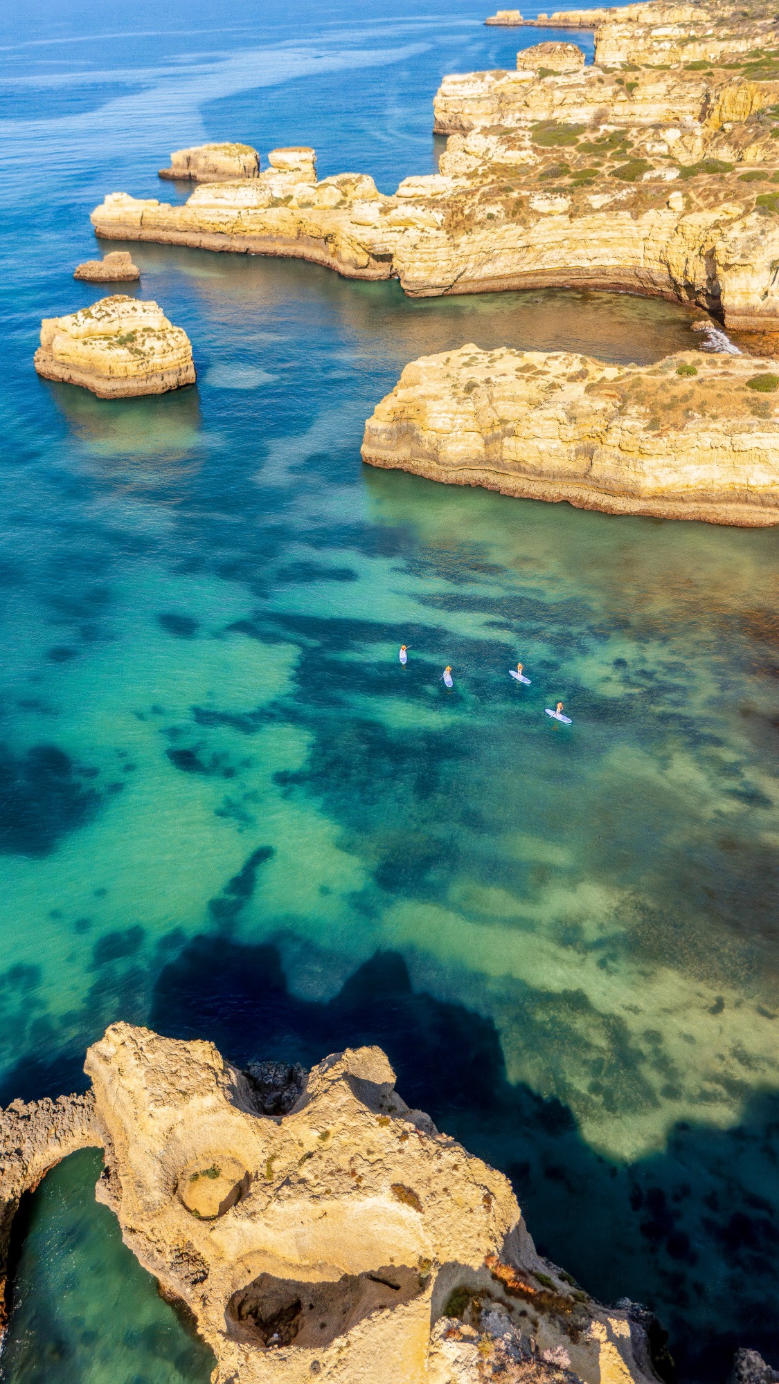 SUP tour sea caves Algarve