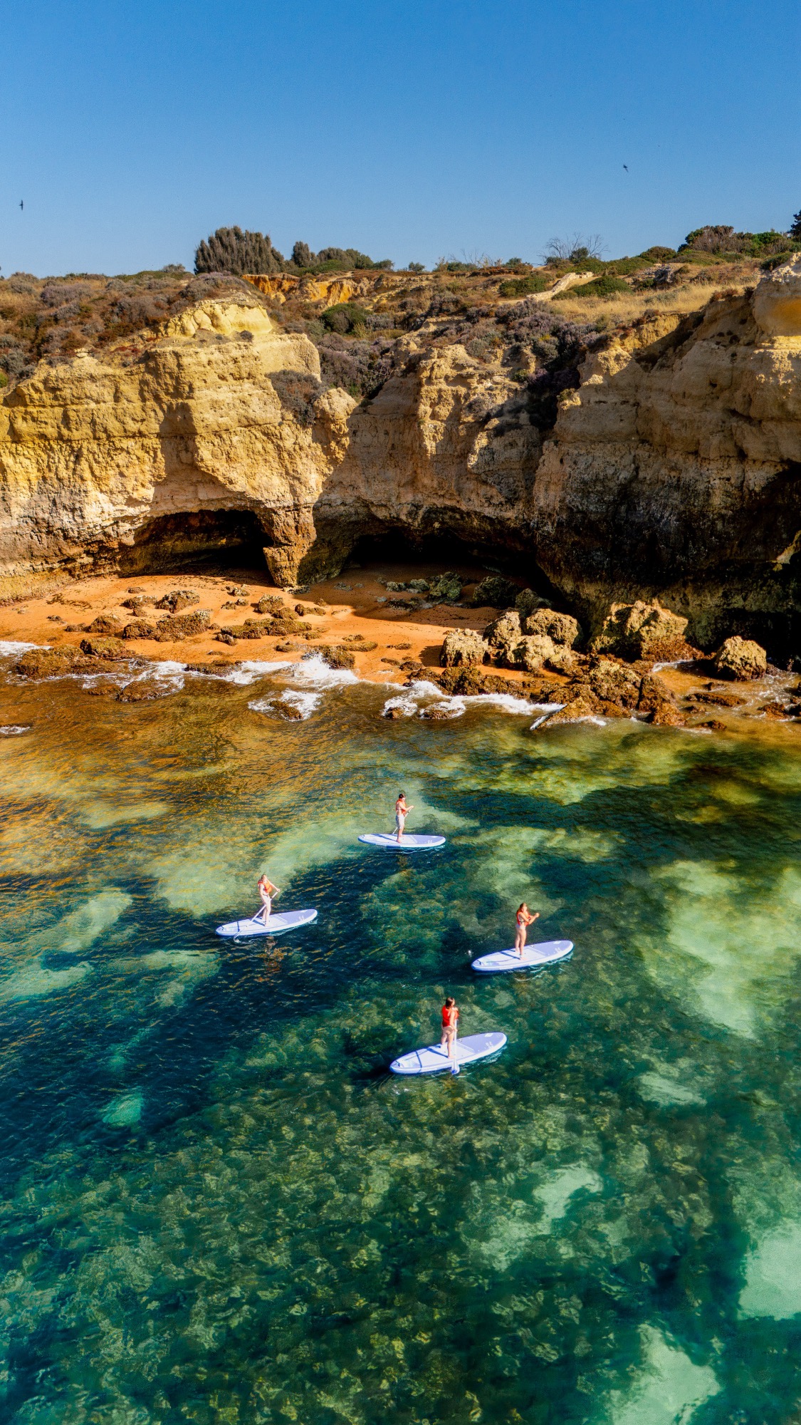 SUP tour Algarve cliffs